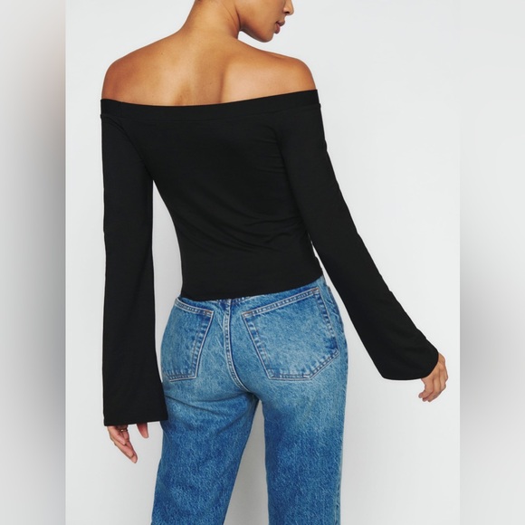 Reformation Radley Knit Top in Black - Size S - Picture 3 of 3